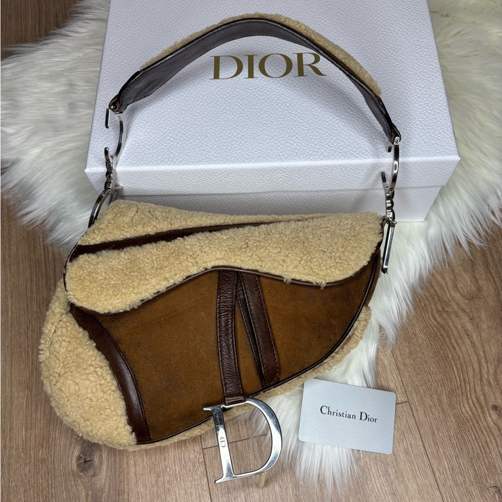 🤎 Dior Sherpa Brown Saddle Bag ✨